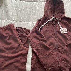 Roots Brown Zip Up Sweater